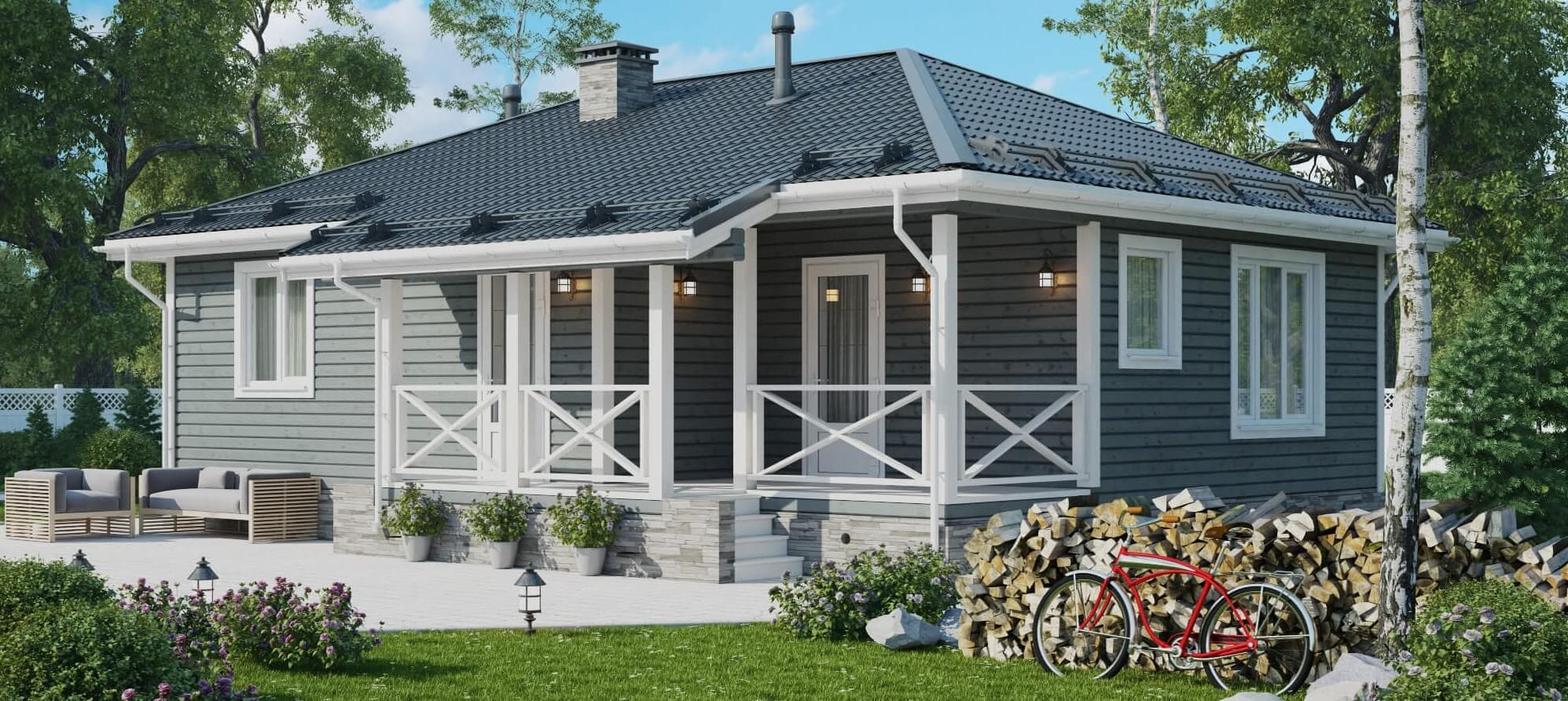 Отделка домов из бруса