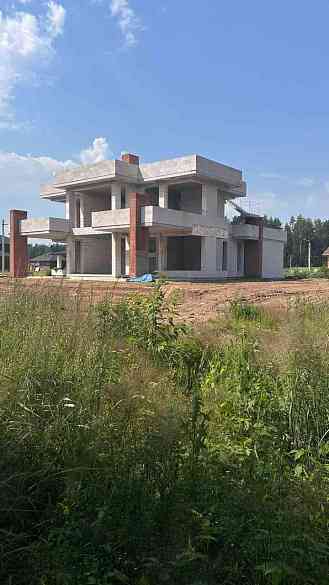 Каменный дом по индивидуальному проекту с плоской кровлей