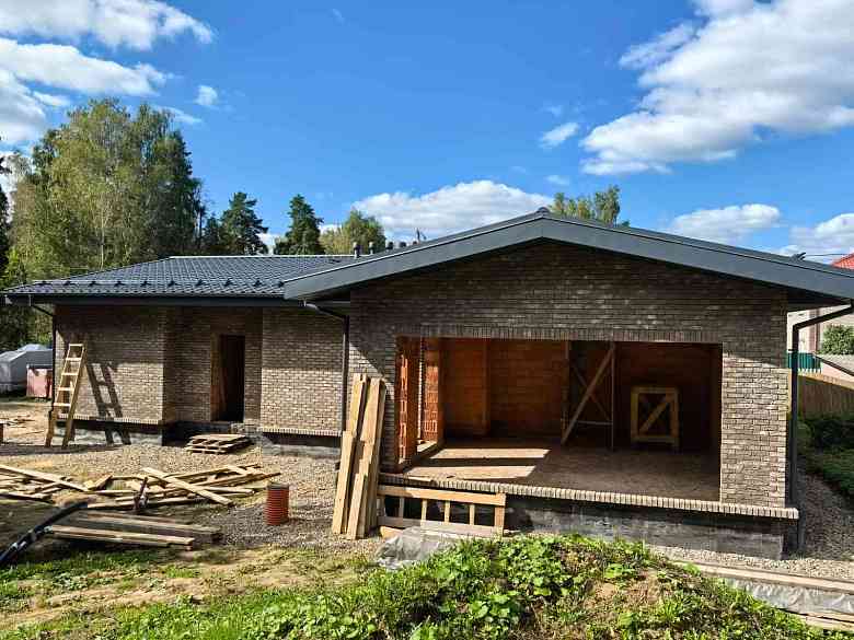 Каменный дом по проекту «Сириус» с зимнем садом