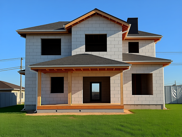 Каменный дом по индивидуальному проекту